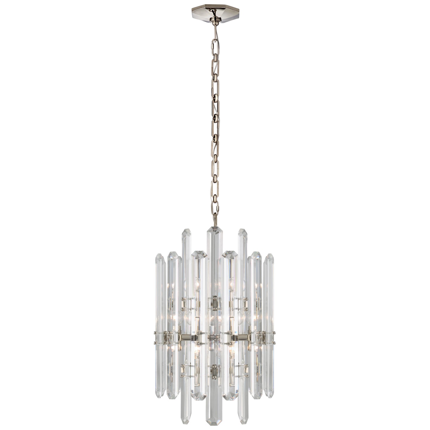 Visual Comfort Signature - ARN 5128PN - 12 Light Chandelier - Bonnington - Polished Nickel