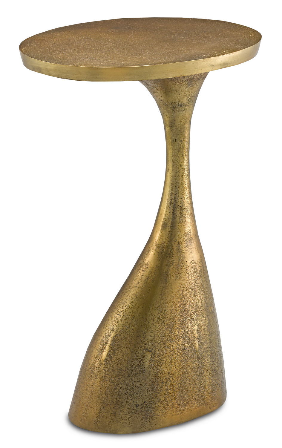 Currey and Company - 4000-0074 - Accent Table - Antique Brass