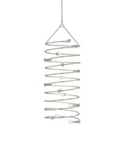 Currey and Company - 9000-0447 - 14 Light Chandelier - Contemporary Silver Leaf