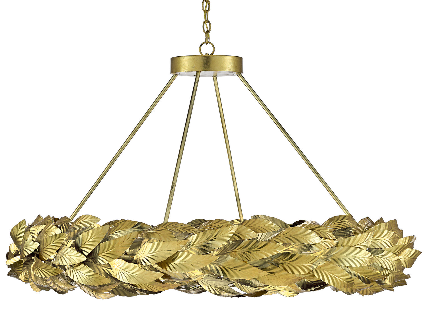 Currey and Company - 9000-0515 - LED Chandelier - Contemporary Gold Leaf/Painted Gold