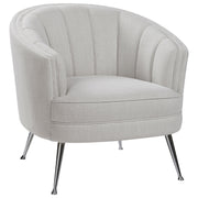 Uttermost - 23510 - Accent Chair - Janie - Polished Nickel