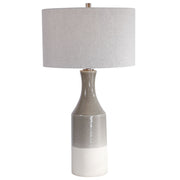 Uttermost - 28204 - One Light Table Lamp - Savin - Glossy Warm Gray Glaze