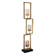 Uttermost - 28189-1 - Three Light Floor Lamp - Cielo - Antiqued Gold Leaf