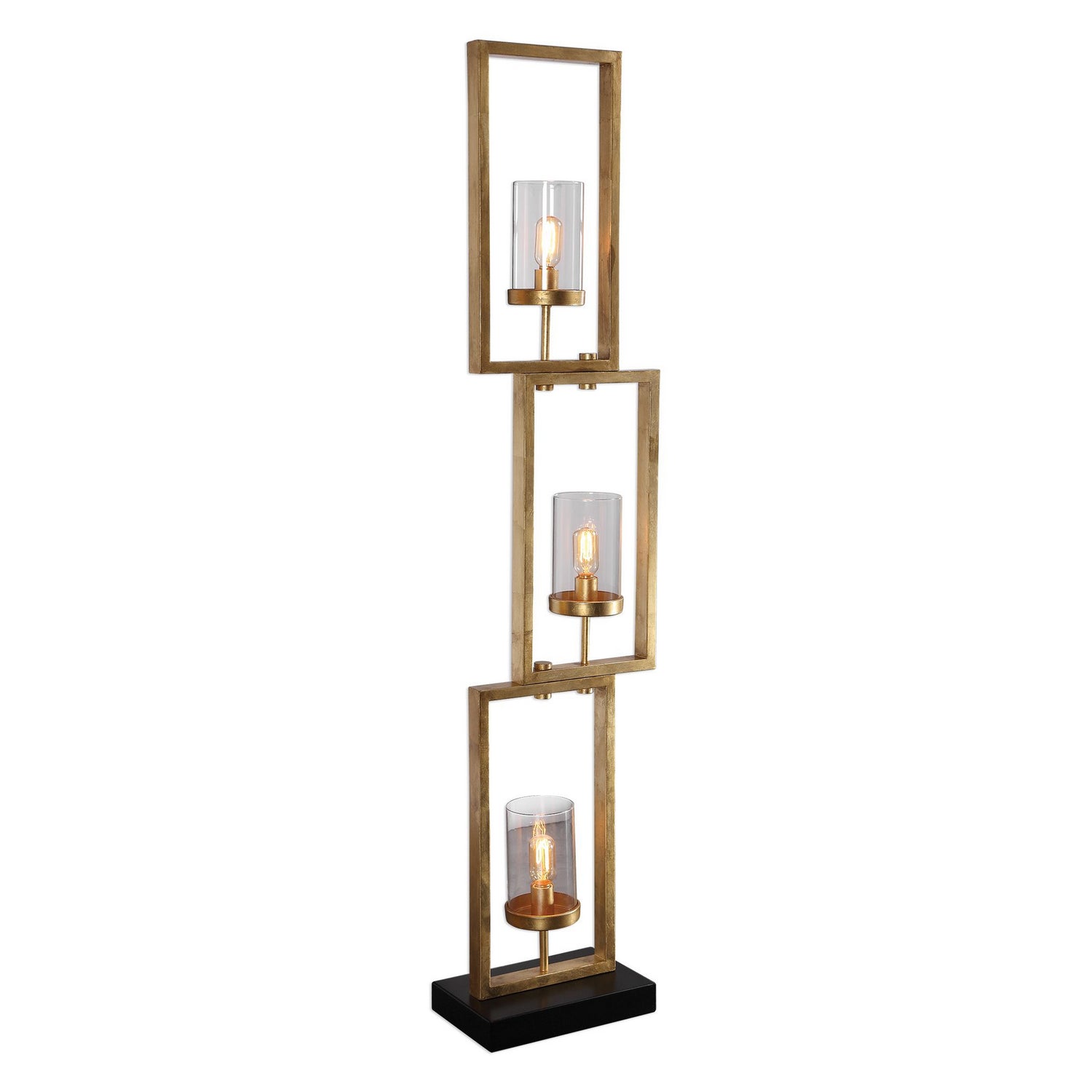 Uttermost - 28189-1 - Three Light Floor Lamp - Cielo - Antiqued Gold Leaf