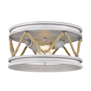 Golden - 1048-FM GDW - Two Light Flush Mount - Chatham - Gray Driftwood