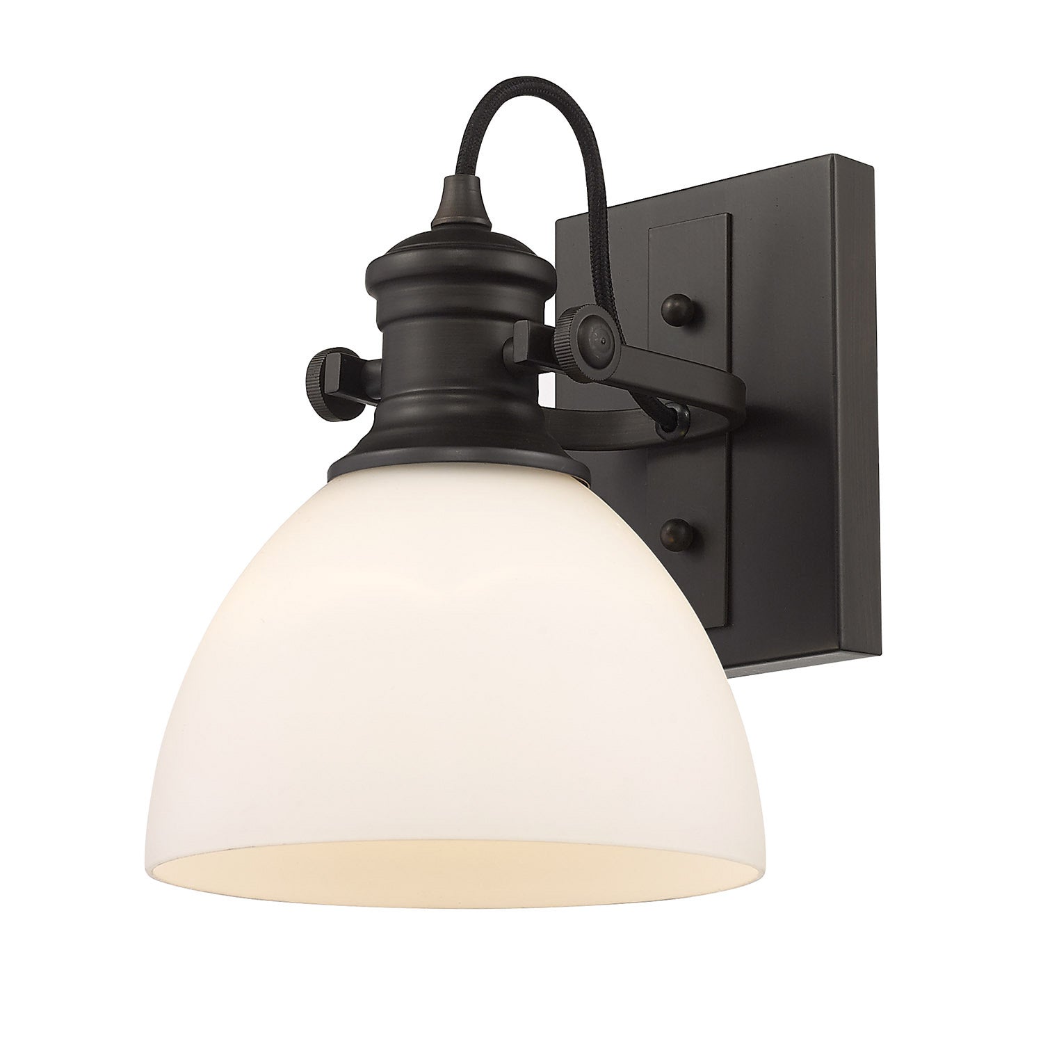 Golden - 3118-BA1 RBZ-OP - One Light Bath Vanity - Hines - Rubbed Bronze