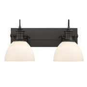 Golden - 3118-BA2 RBZ-OP - Two Light Bath Vanity - Hines - Rubbed Bronze