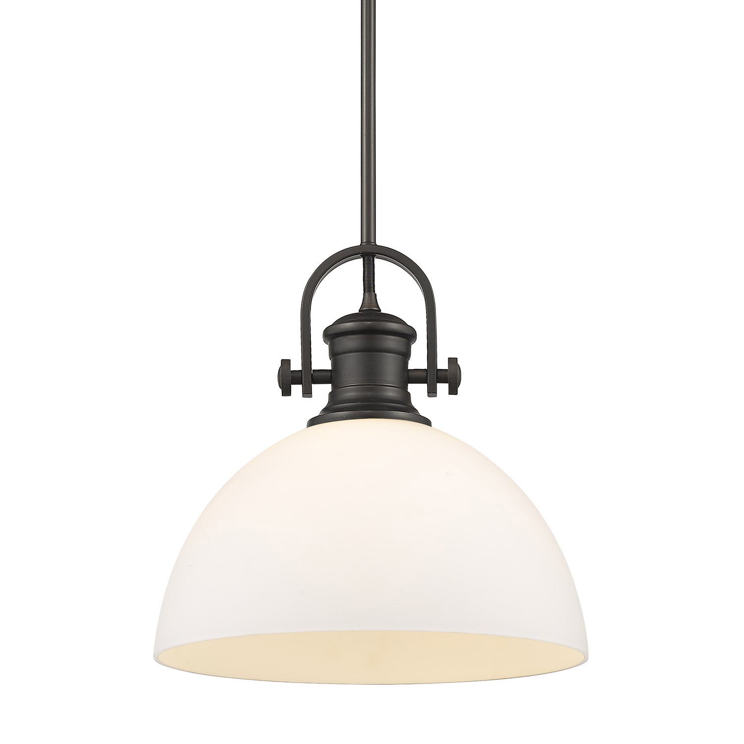 Golden - 3118-L RBZ-OP - One Light Pendant - Hines - Rubbed Bronze