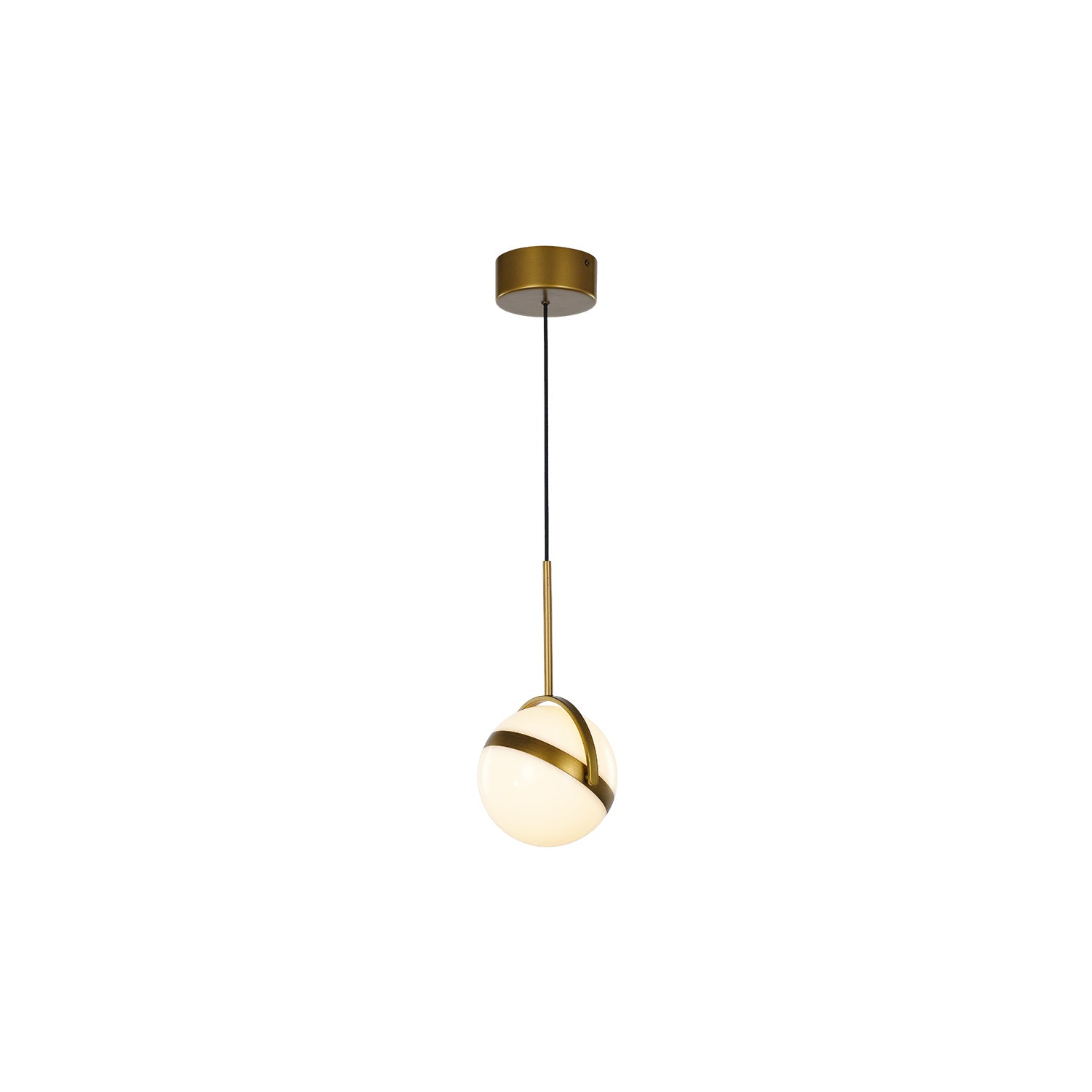 Alora - PD301001SG - LED Mini Pendant - Globo - Satin Gold