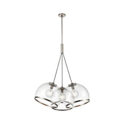 Alora - PD304003ANCG - Three Light Pendant - Coast - Aged Nickel/Clear Glass