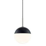 Mitzi - H344701-PN/BK - One Light Pendant - Renee - Polished Nickel/Black