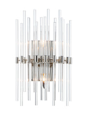 Maxim - 38409CLPN - Two Light Wall Sconce - Divine - Polished Nickel
