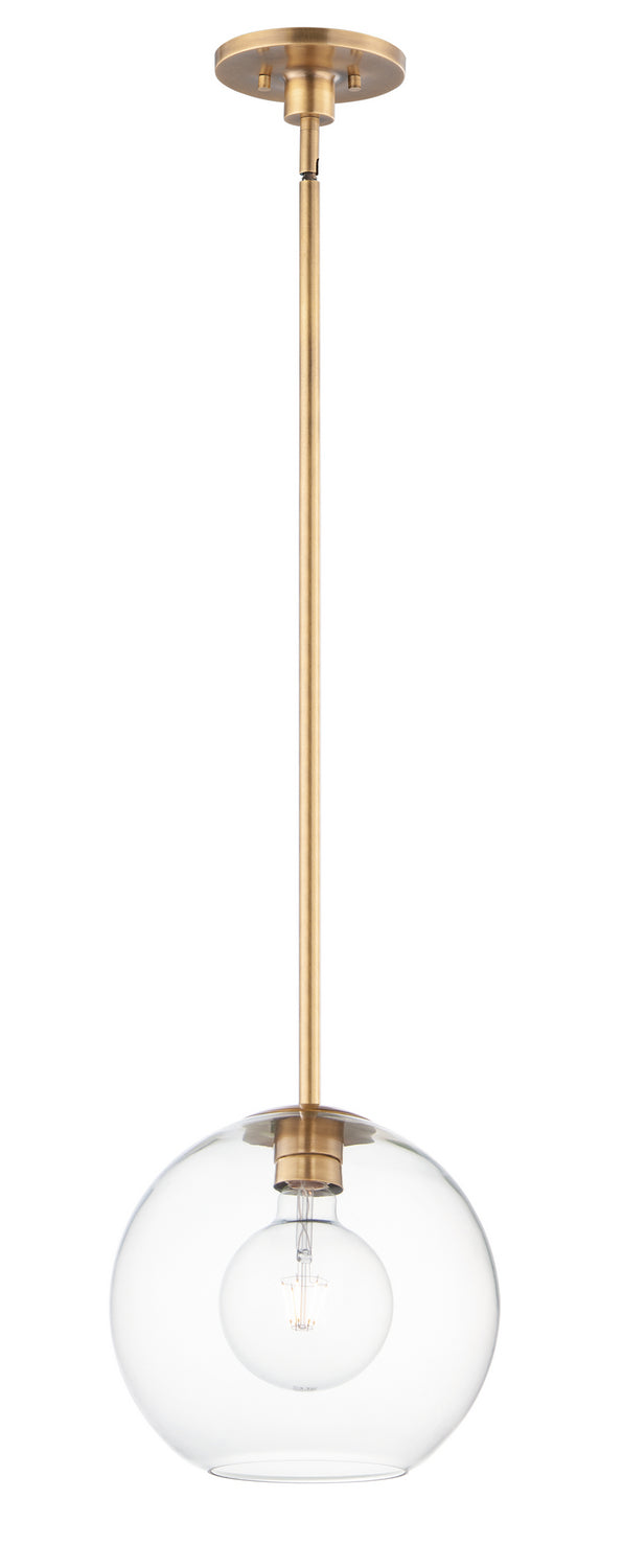 Maxim - 38419CLNAB - One Light Pendant - Branch - Natural Aged Brass