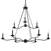 Troy Lighting - F6309-FOR - Nine Light Chandelier - Sawyer - Forged Iron