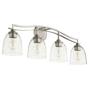 Quorum - 5027-4-265 - Four Light Vanity - Jardin - Satin Nickel|Clear Seeded