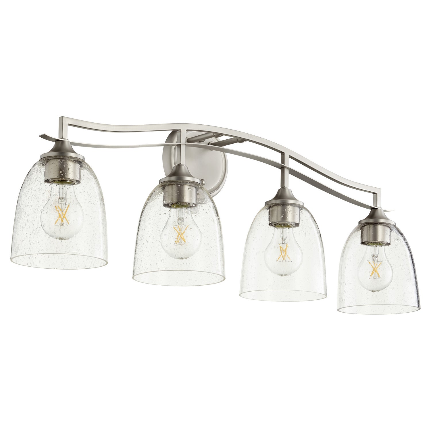 Quorum - 5027-4-265 - Four Light Vanity - Jardin - Satin Nickel|Clear Seeded
