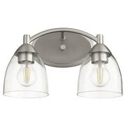Quorum - 5069-2-265 - Two Light Vanity - Barkley - Satin Nickel|Clear Seeded