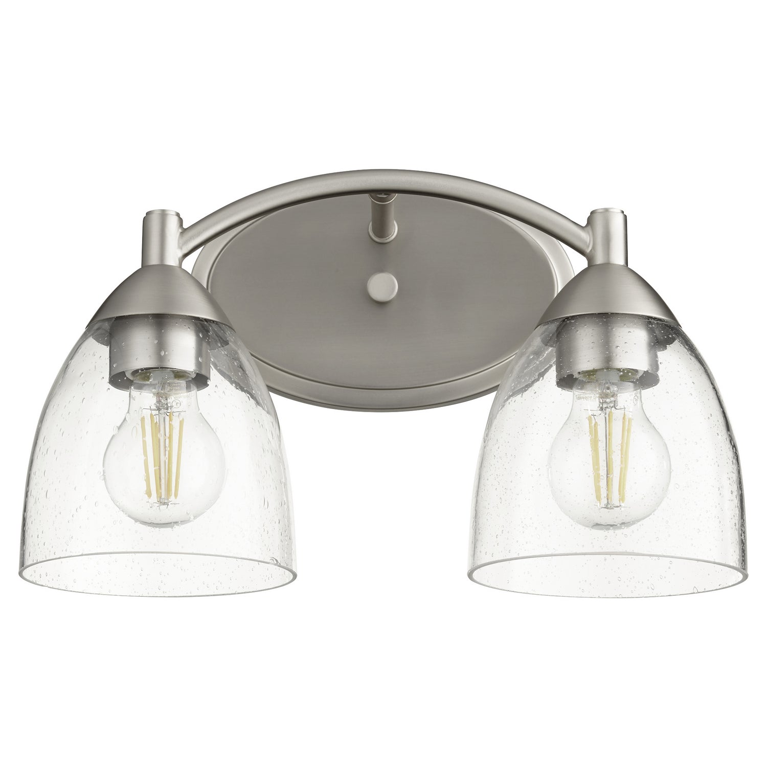Quorum - 5069-2-265 - Two Light Vanity - Barkley - Satin Nickel|Clear Seeded