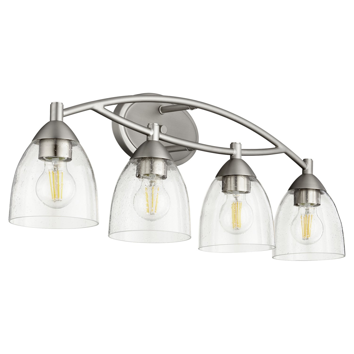 Quorum - 5069-4-265 - Four Light Vanity - Barkley - Satin Nickel|Clear Seeded