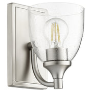 Quorum - 5459-1-265 - One Light Wall Mount - Enclave - Satin Nickel|Clear Seeded