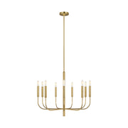 Visual Comfort Studio - EC1009BBS - Nine Light Chandelier - Brianna - Burnished Brass
