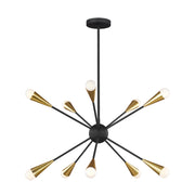 Visual Comfort Studio - EC10310MBK - Ten Light Chandelier - Jax - Midnight Black