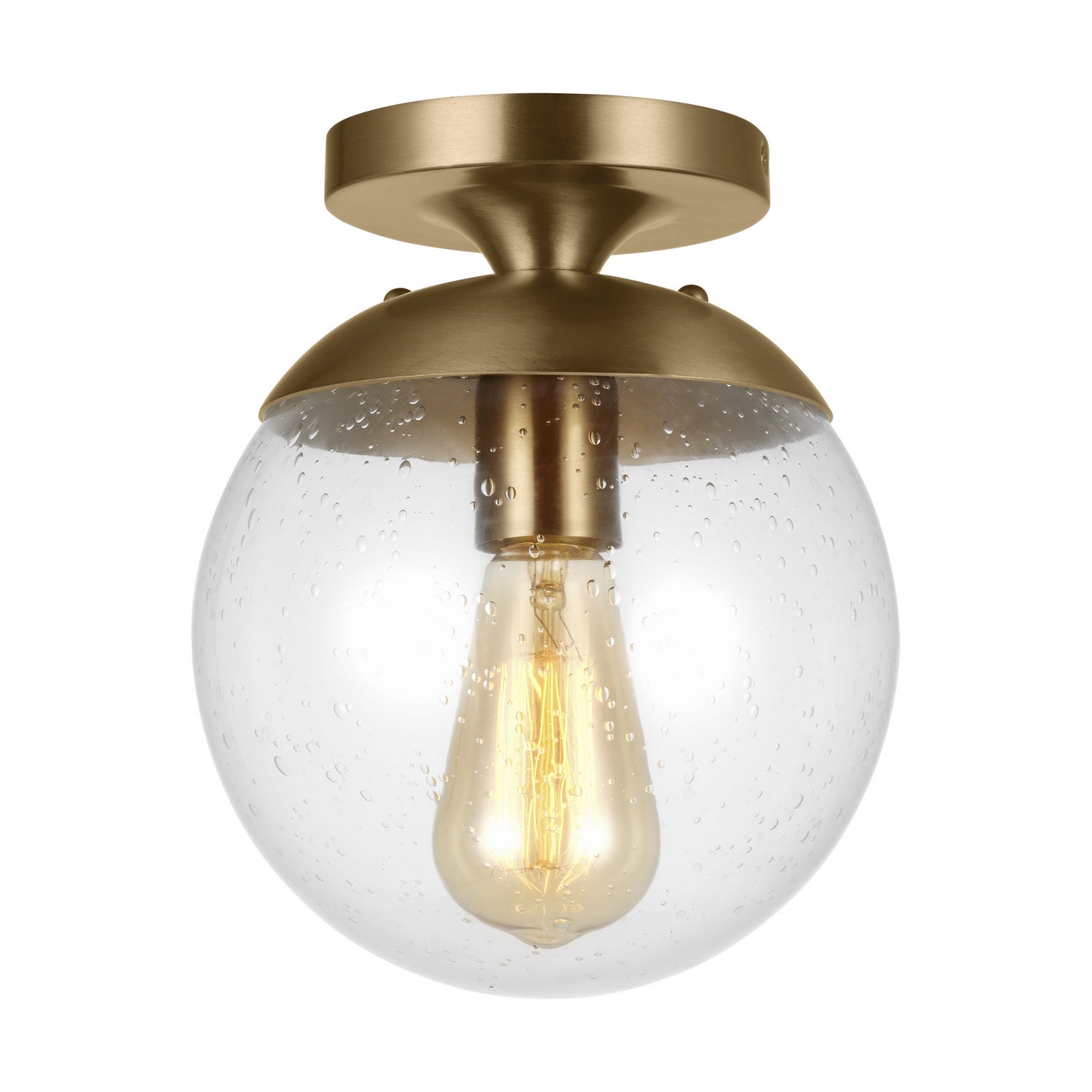 Visual Comfort Studio - 7501801EN7-848 - One Light Wall / Ceiling Semi-Flush Mount - Leo H.G. - Satin Brass
