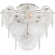 Visual Comfort Signature - ARN 4450PN-WSG - Four Light Flush Mount - Loire - Polished Nickel