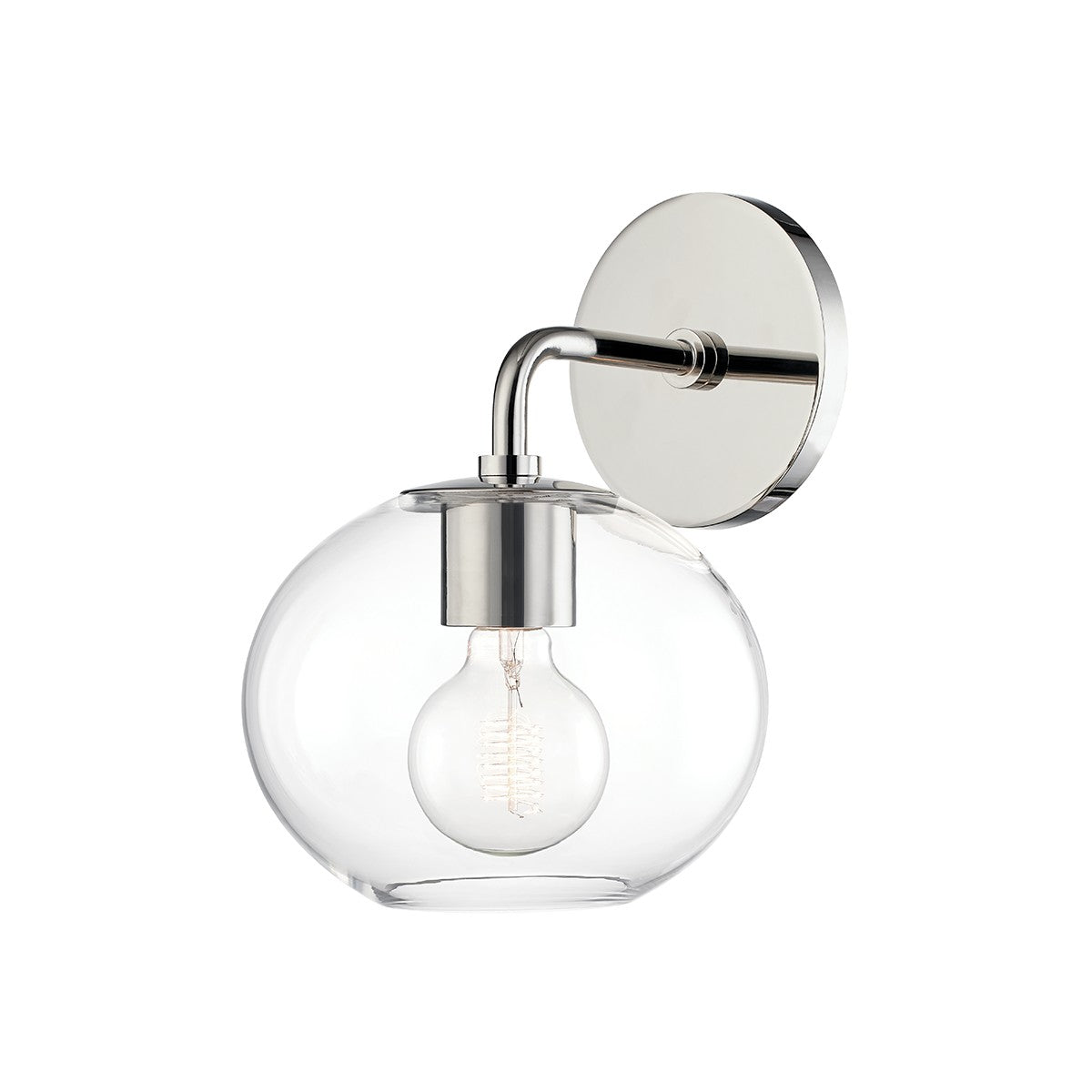 Mitzi - H270101-PN - One Light Wall Sconce - Margot - Polished Nickel