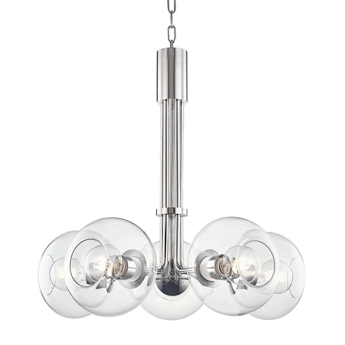 Mitzi - H270805-PN - Five Light Chandelier - Margot - Polished Nickel