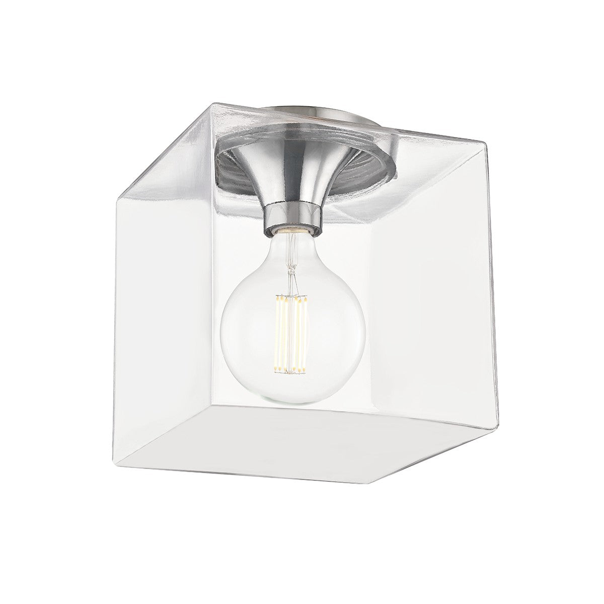 Mitzi - H284501SQL-PN - One Light Flush Mount - Grace - Polished Nickel