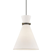 Mitzi - H294701L-AGB/BK - One Light Pendant - Julia - Aged Brass/Black