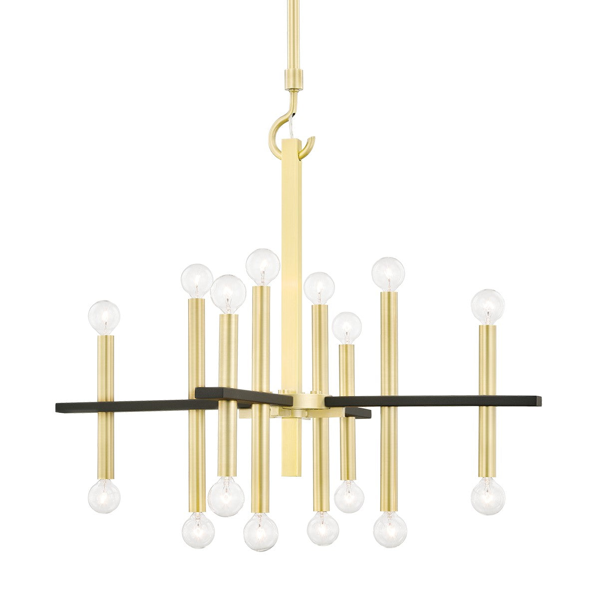 Mitzi - H296816-AGB/BK - 16 Light Chandelier - Colette - Aged Brass/Black