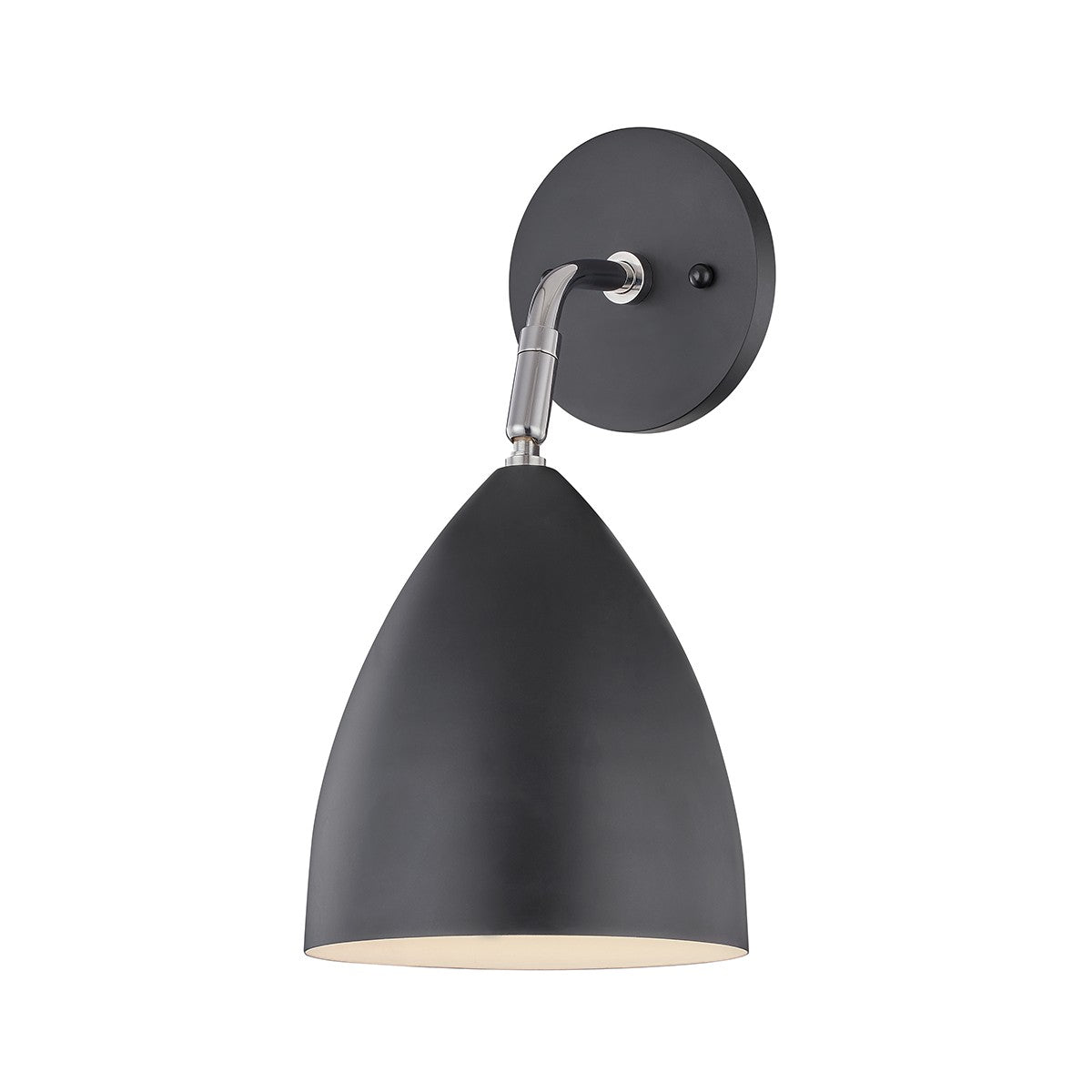 Mitzi - H308101-PN/BK - One Light Wall Sconce - Gia - Polished Nickel/Black