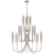 Visual Comfort Signature - JN 5072BSL - 30 Light Chandelier - Acadia - Burnished Silver Leaf