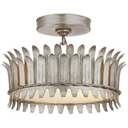Visual Comfort Signature - SK 4205BSL - LED Semi-Flush Mount - Leslie - Burnished Silver Leaf