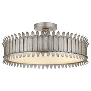Visual Comfort Signature - SK 4207BSL - LED Semi-Flush Mount - Leslie - Burnished Silver Leaf