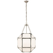 Visual Comfort Signature - SK 5008PN-WG - Three Light Lantern - Morris - Polished Nickel