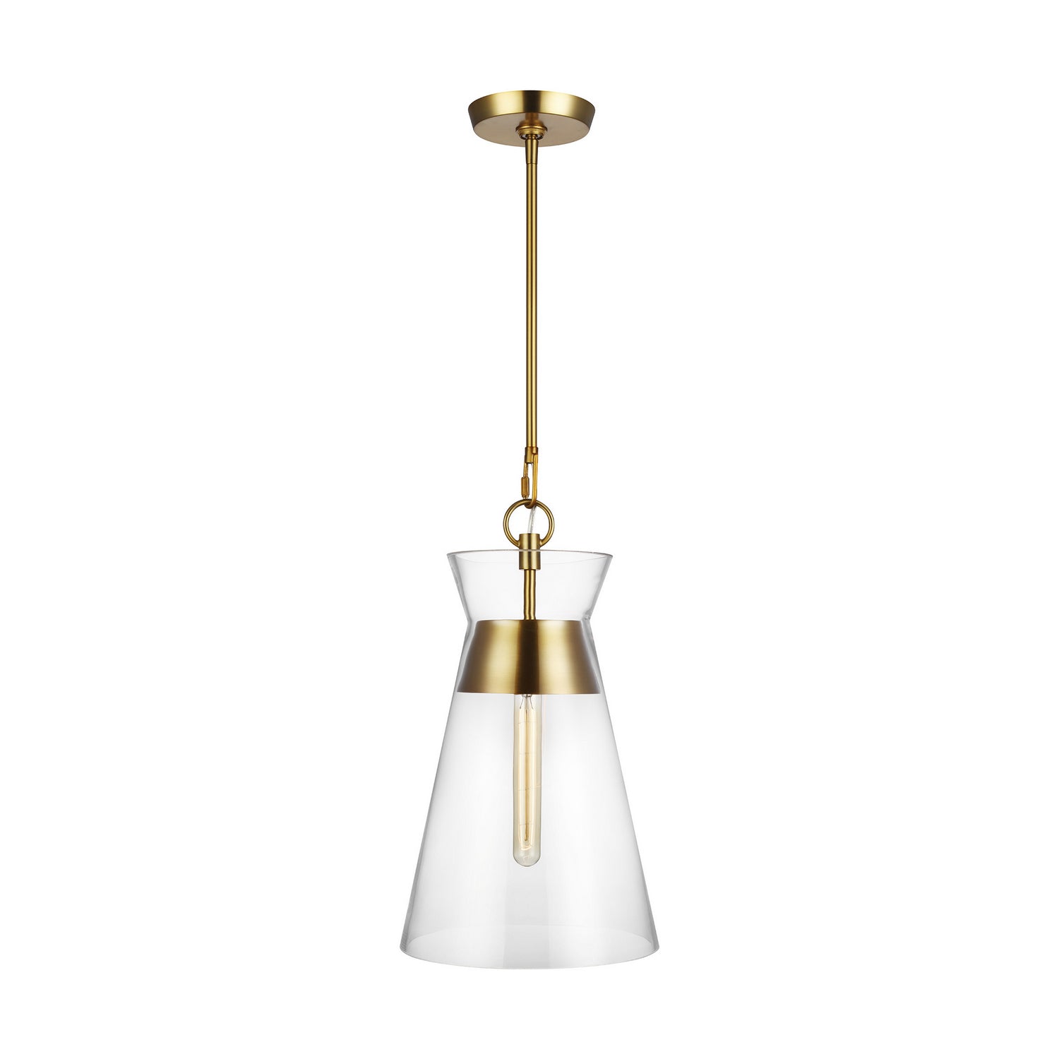 Visual Comfort Studio - CP1021BBS - One Light Pendant - Atlantic - Burnished Brass