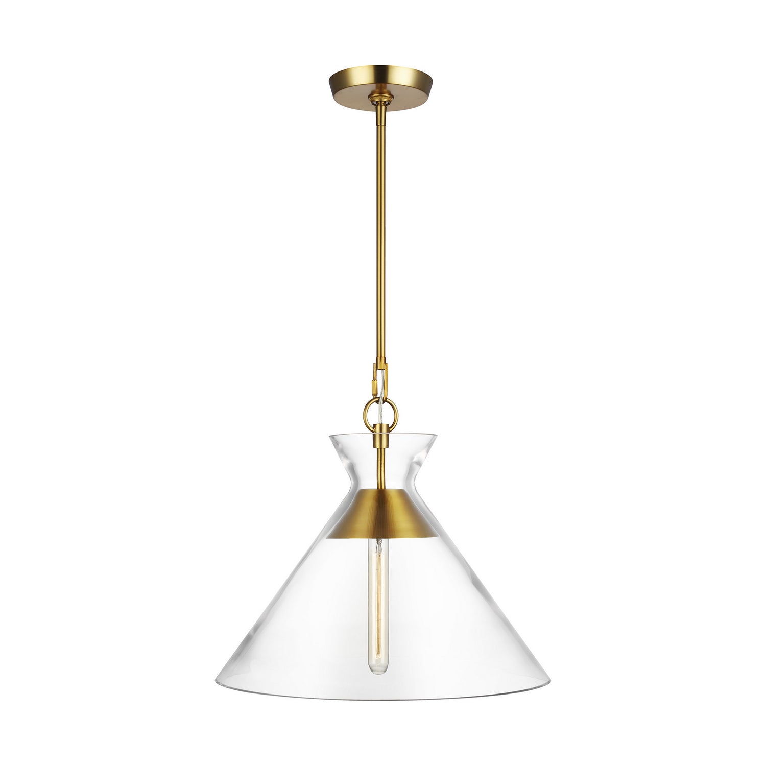 Visual Comfort Studio - CP1031BBS - One Light Pendant - Atlantic - Burnished Brass