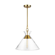 Visual Comfort Studio - CP1031BBS - One Light Pendant - Atlantic - Burnished Brass