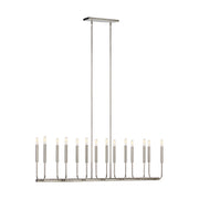 Visual Comfort Studio - EC10614PN - 14 Light Linear Chandelier - Brianna - Polished Nickel