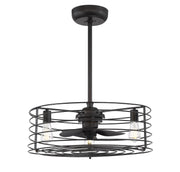 Meridian - M2007ORB - Three Light Fan D'lier - Moutd - Oil Rubbed Bronze