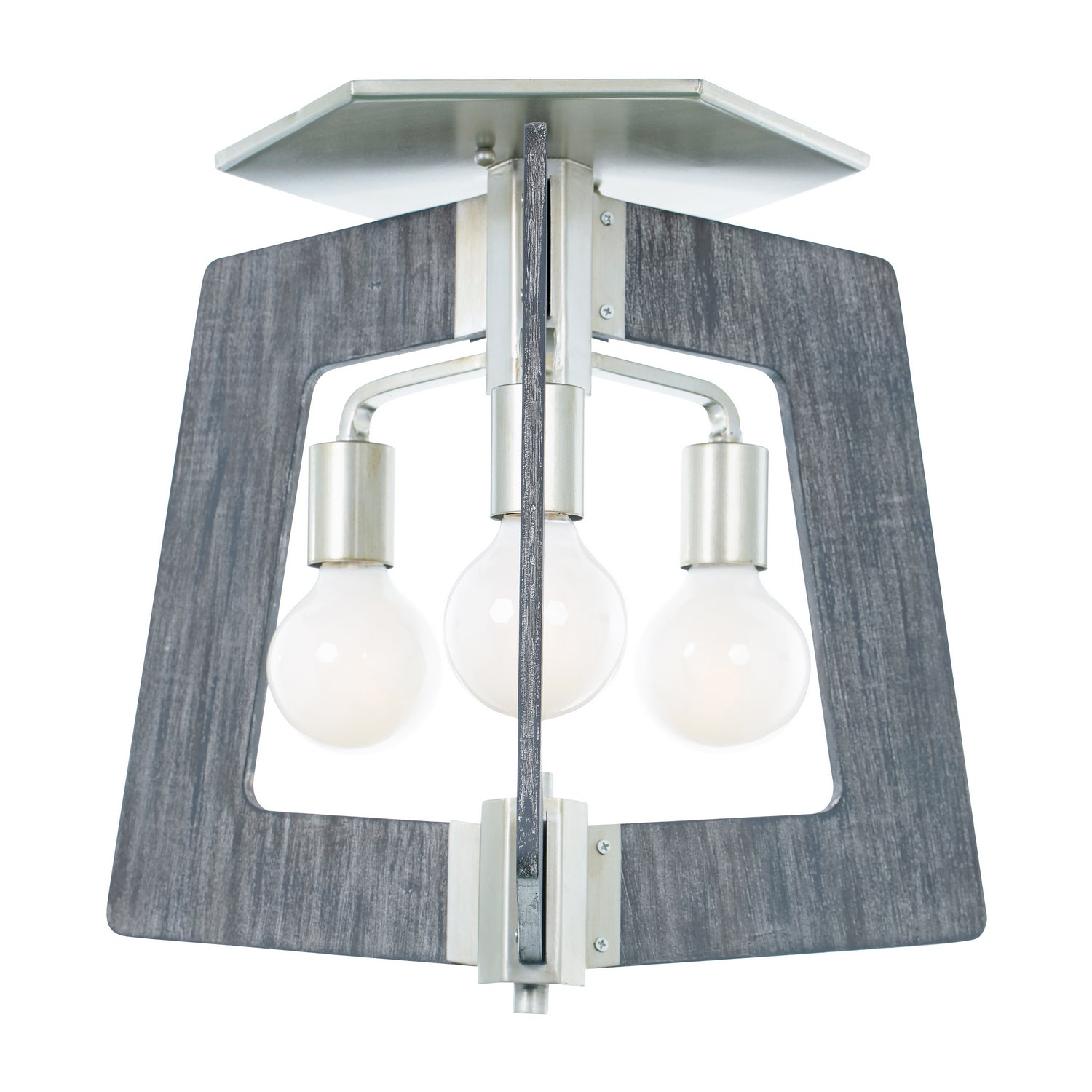 Varaluz - 268S03SOG - Three Light Semi Flush Mount - Lofty - Steel