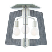 Varaluz - 268S03SOG - Three Light Semi Flush Mount - Lofty - Steel