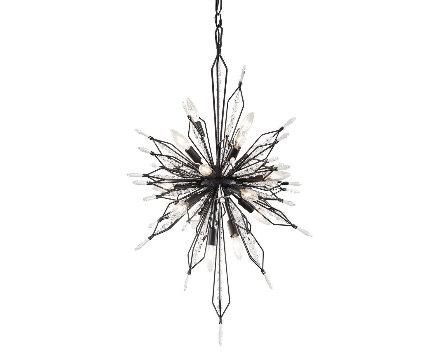 Varaluz - 311F16CB - 16 Light Foyer Pendant - Orbital - Carbon
