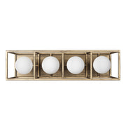 Varaluz - 325B04HGCB - Four Light Bath - Plaza - Havana Gold/Carbon