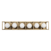 Varaluz - 325B06HGCB - Six Light Bath - Plaza - Havana Gold/Carbon
