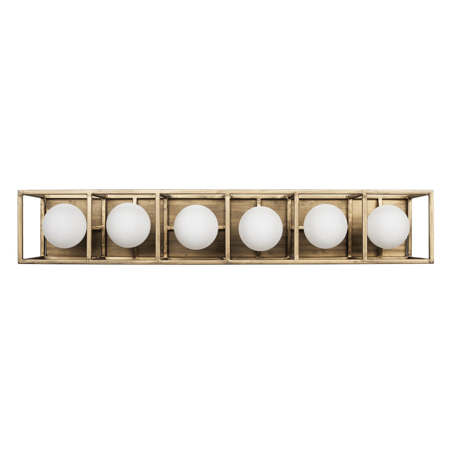 Varaluz - 325B06HGCB - Six Light Bath - Plaza - Havana Gold/Carbon