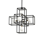 Varaluz - 325P06CBHG - Six Light Pendant - Plaza - Carbon/Havana Gold